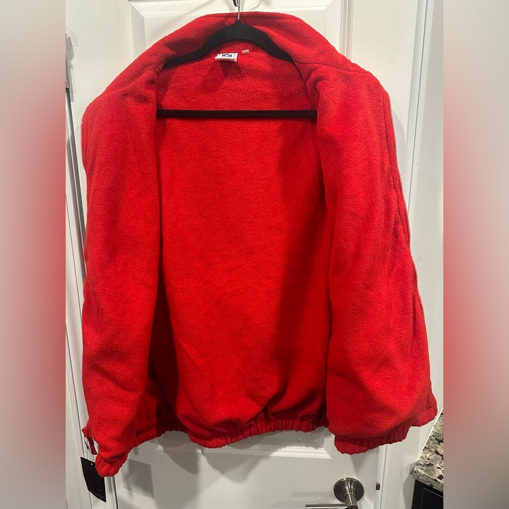 NWT Vintage Men’s NFL Canon Official Camera Red Full Zip Fleece Vest- Size XL - Picture 6 of 12